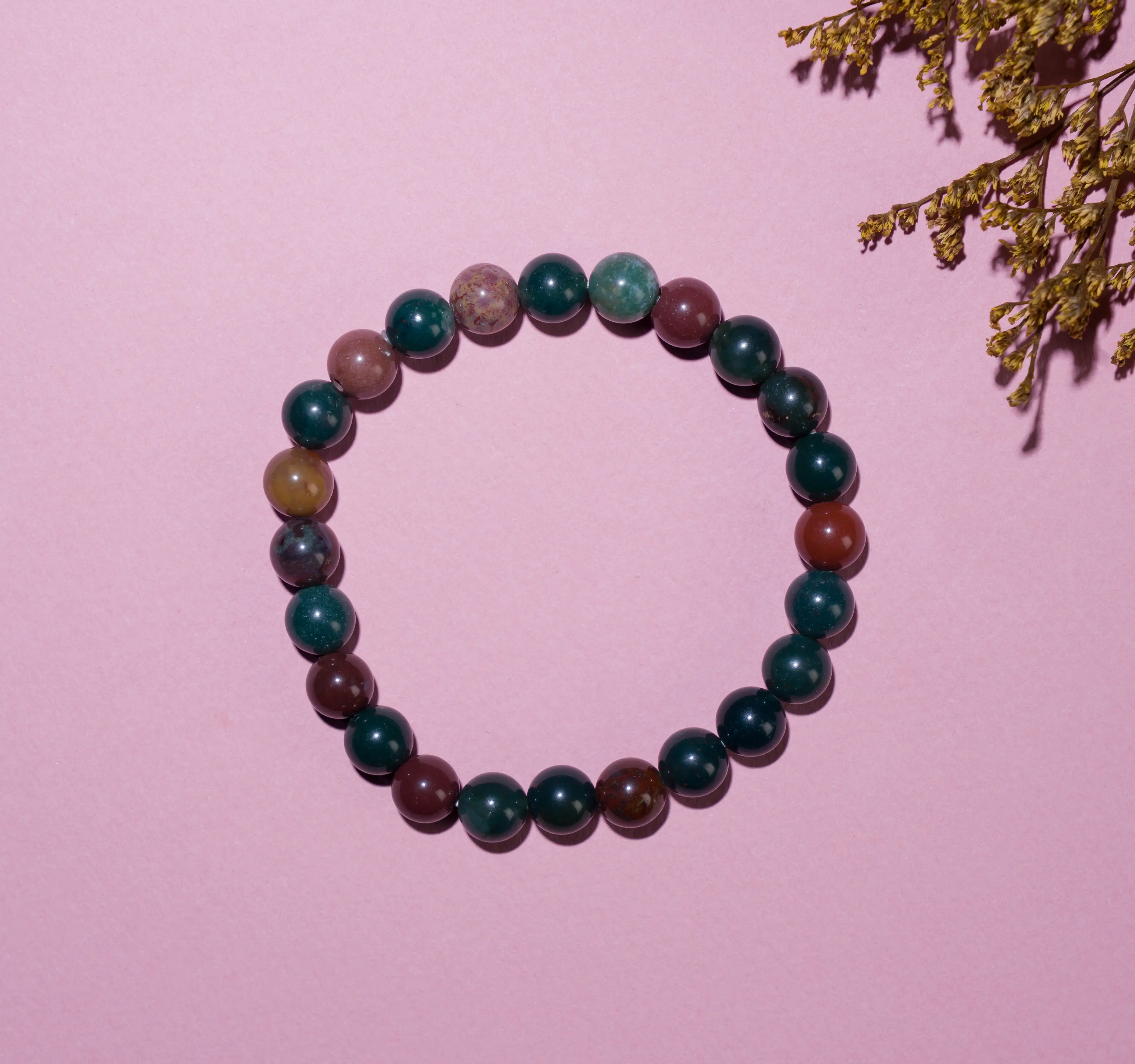 8mm Bloodstone crystal Stone bracelet - secondary