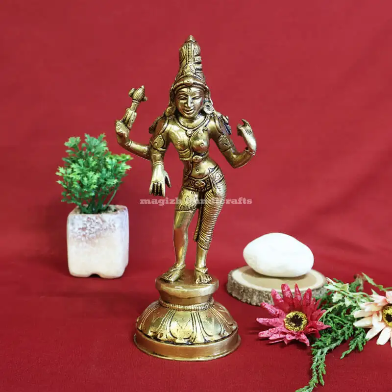 8.5 inches Brass Ardhanareeswarar idol SC