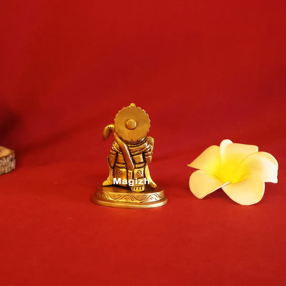 Brass sitting Asirvad Hanuman 2.5 inches - image 4