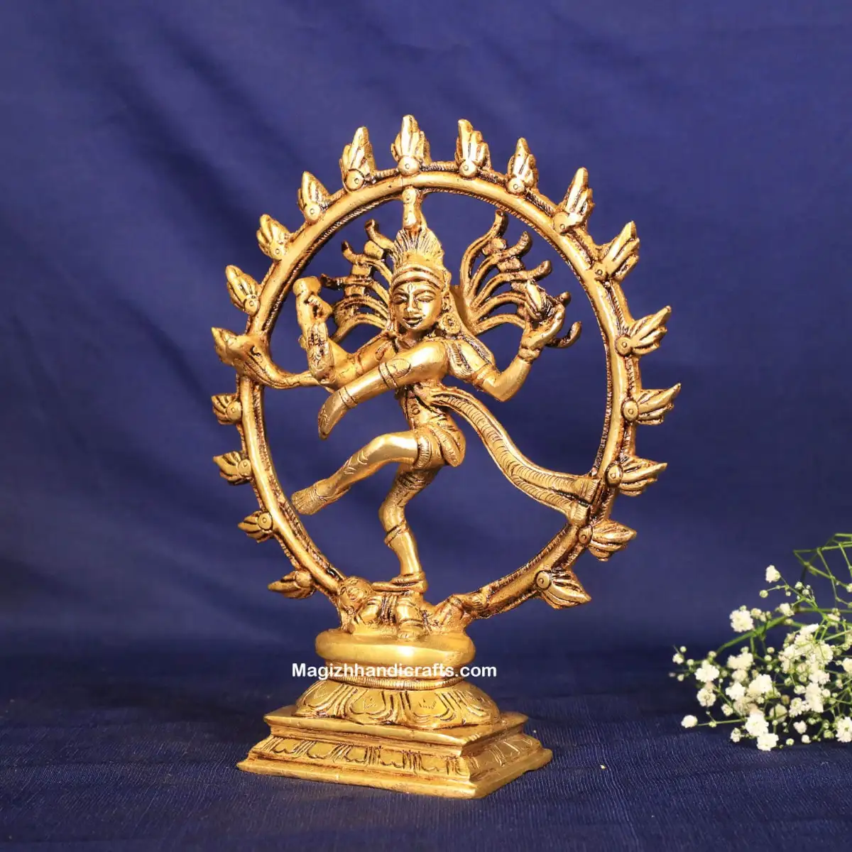 Brass Lord Shiva Natrajar Idol - 8 inches - secondary