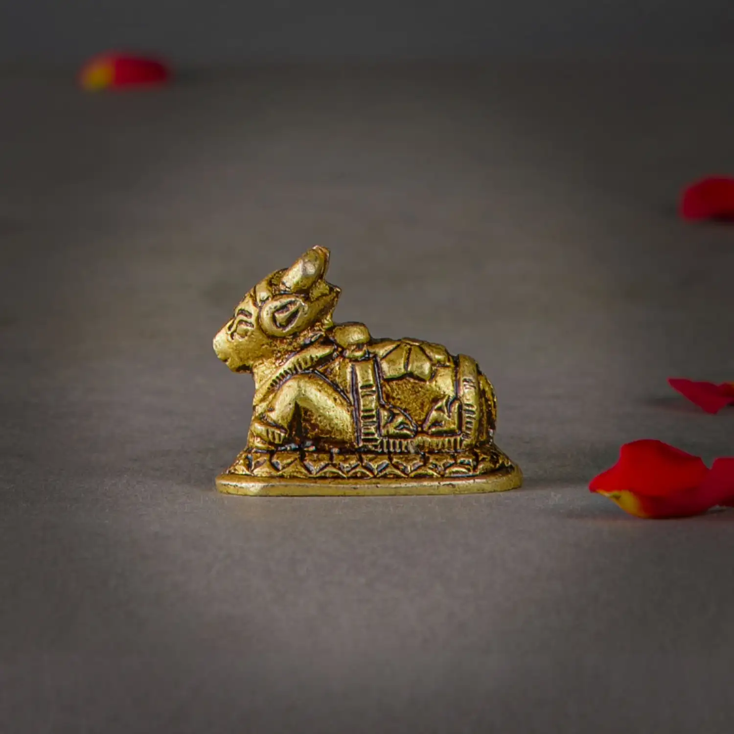 1 inches Brass Lord Shiva Nandhi idol - secondary