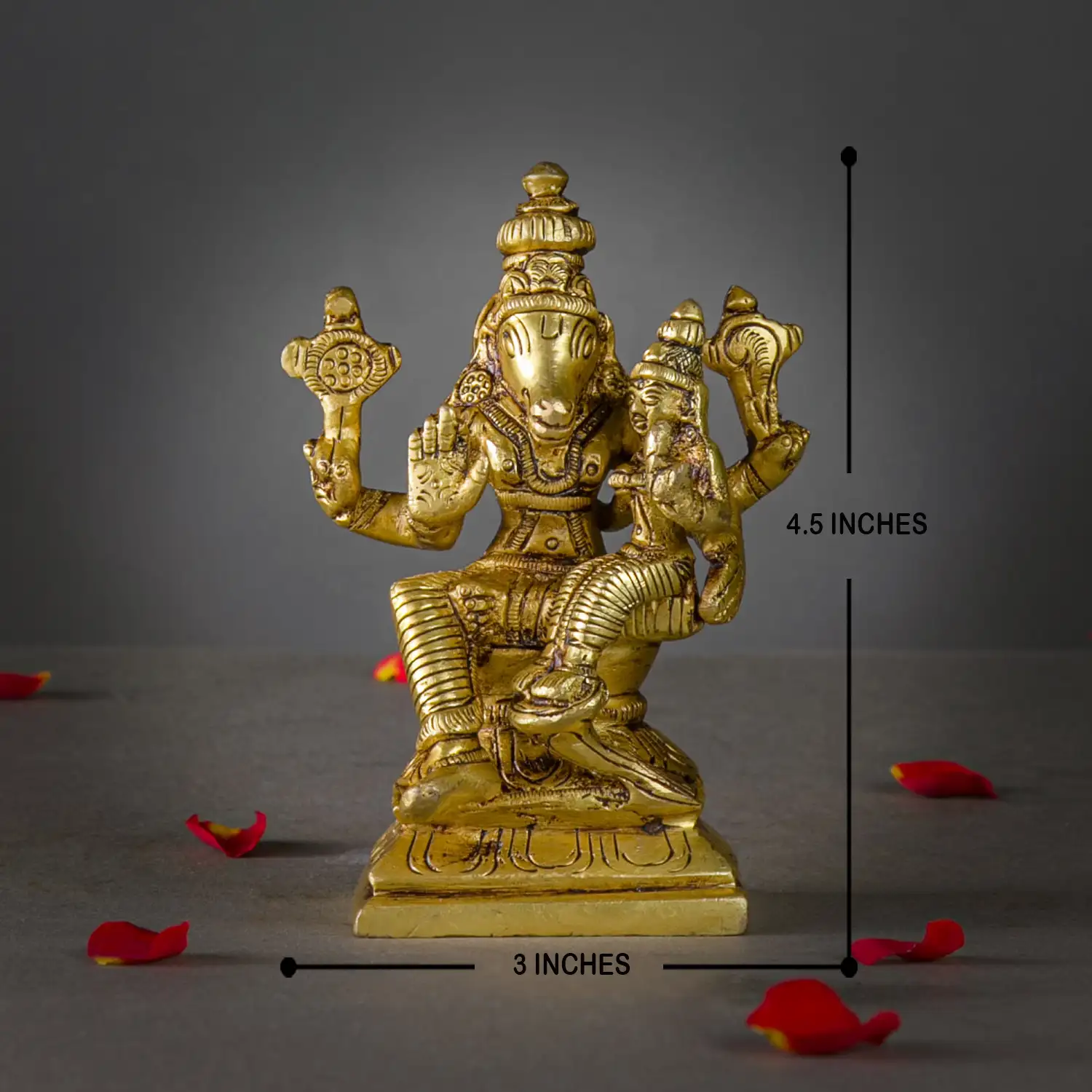 4 inches Lakshmi Hayagiriwar idol - image 5