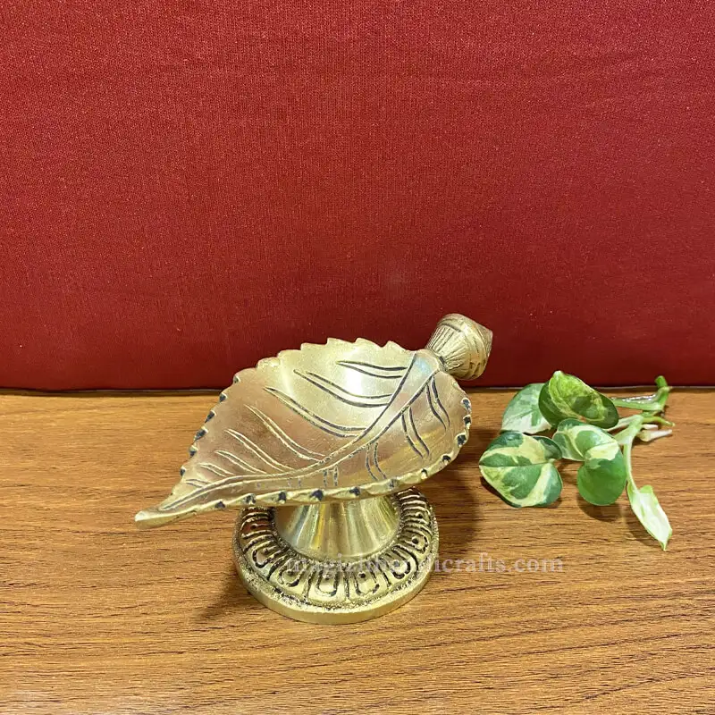 Brass Leaf Lamp inches 2.5 inches