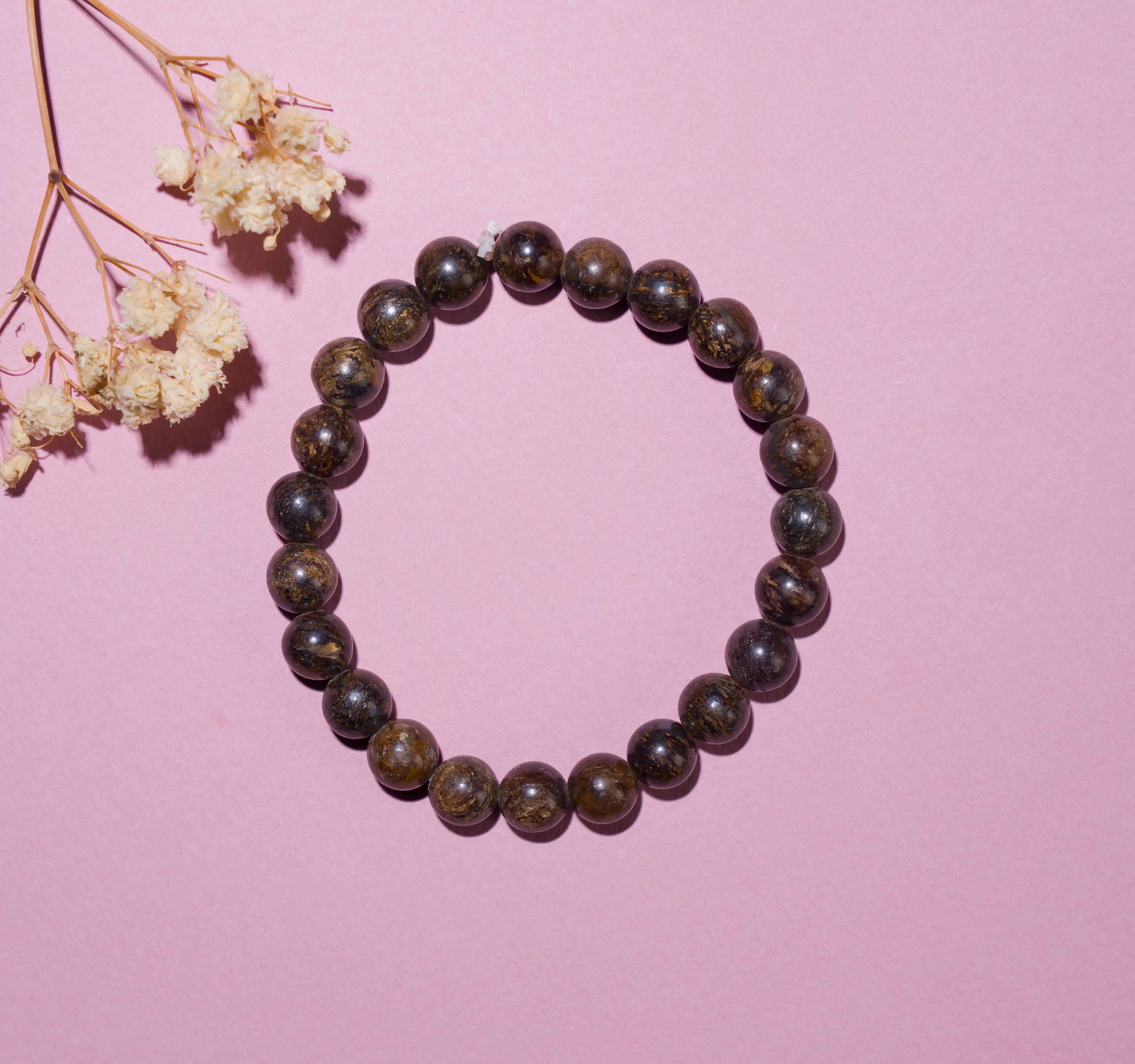 8mm Bronzite crystal bracelet - secondary