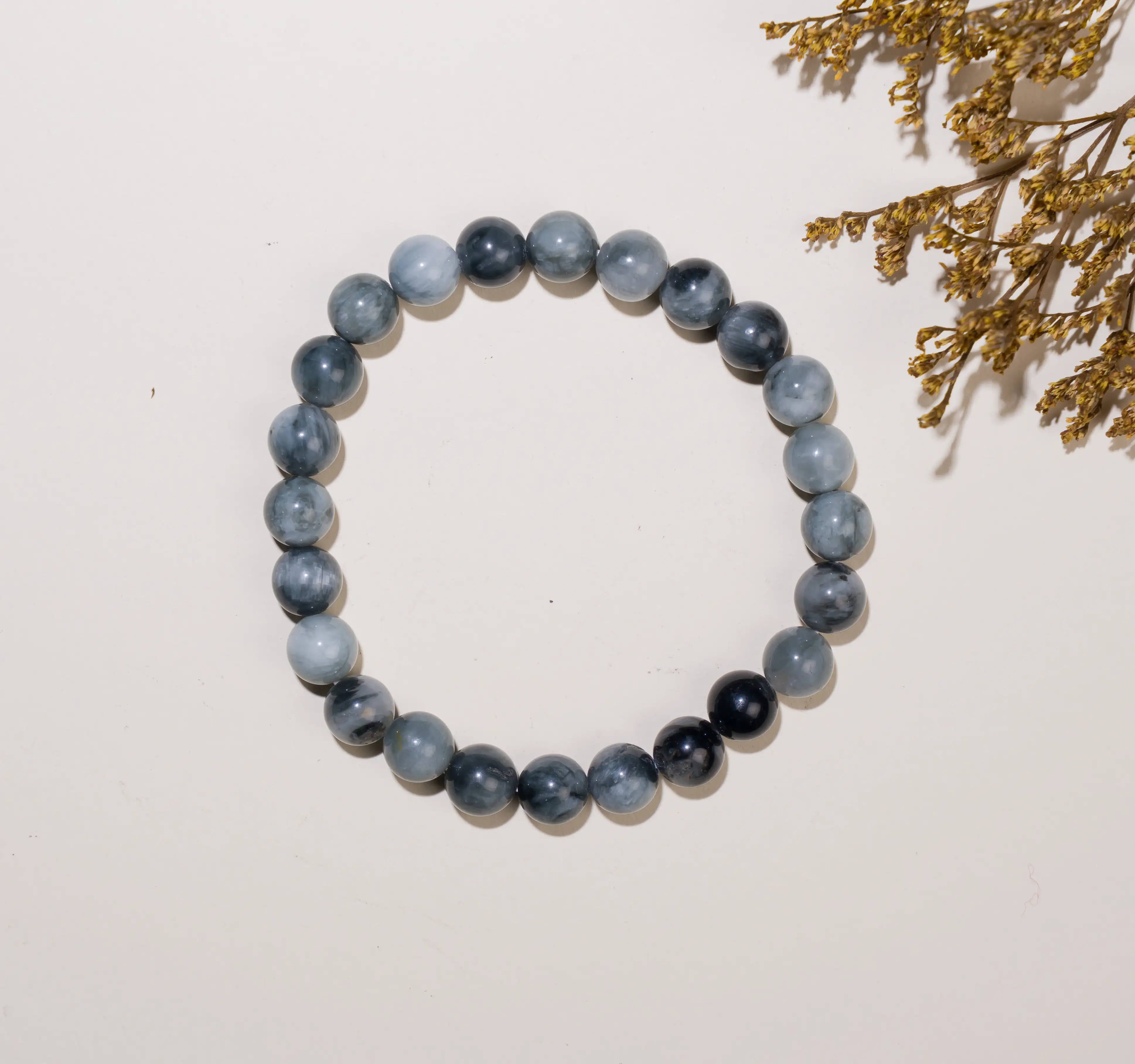 8 mm Black cat eye Crystal Bracelet - secondary