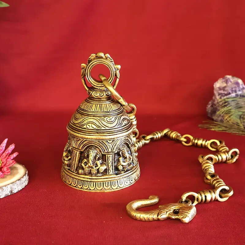 6 inches Ganesha Hanging Chain Bell SC - image 3
