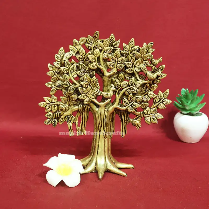 9 inches table top Brass karpaga vriksham tree
