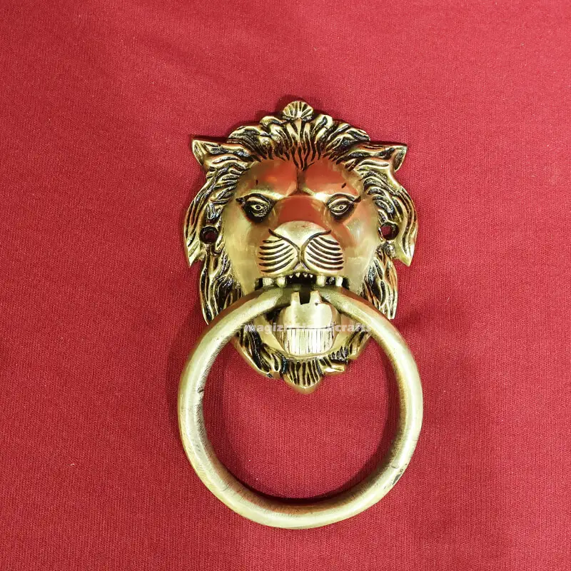 5 inches Lion door knocker Brass SC