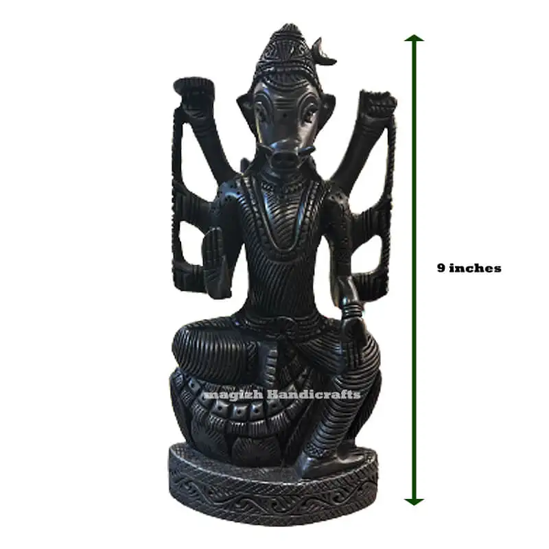 Original Karungali wood varahi amman 9 inches - secondary