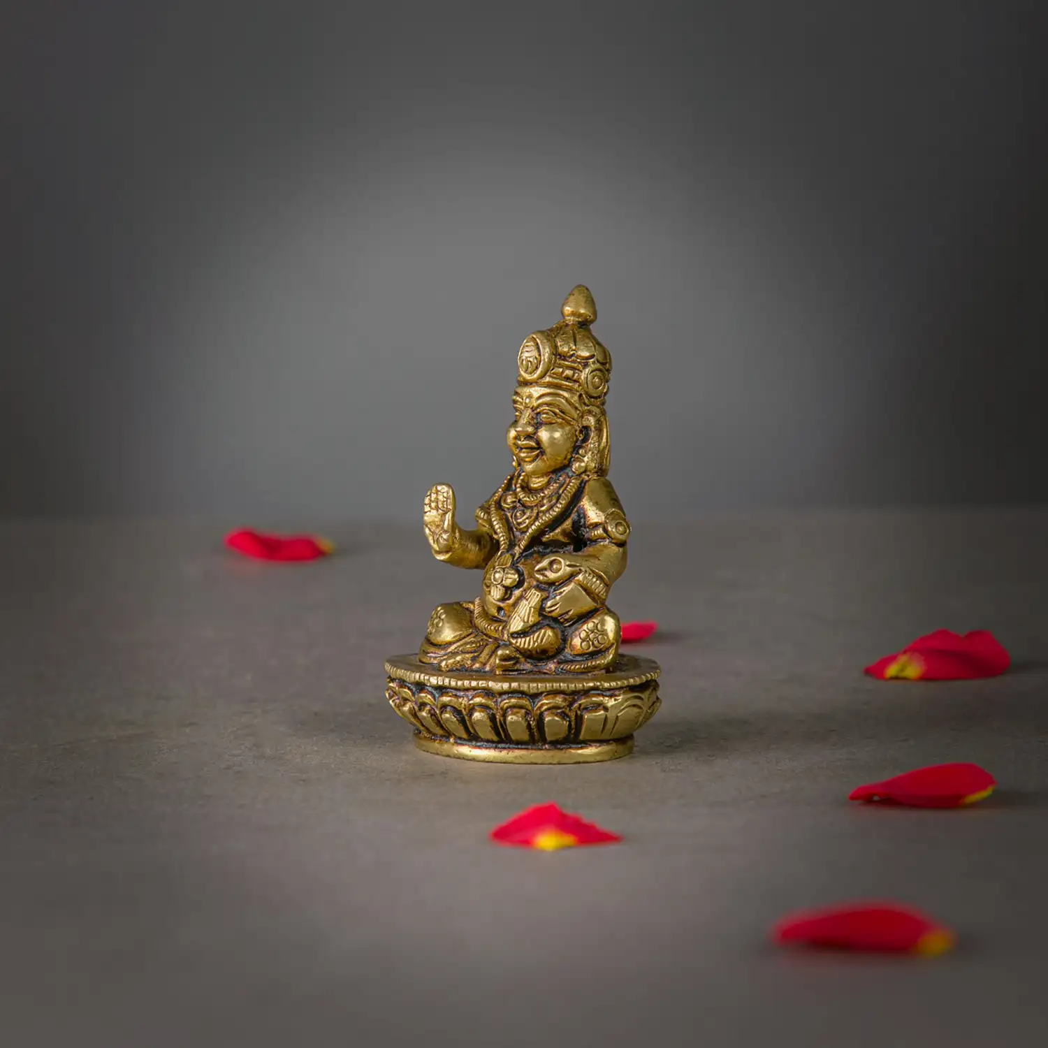 2 inches Brass Kuberar idol - image 3