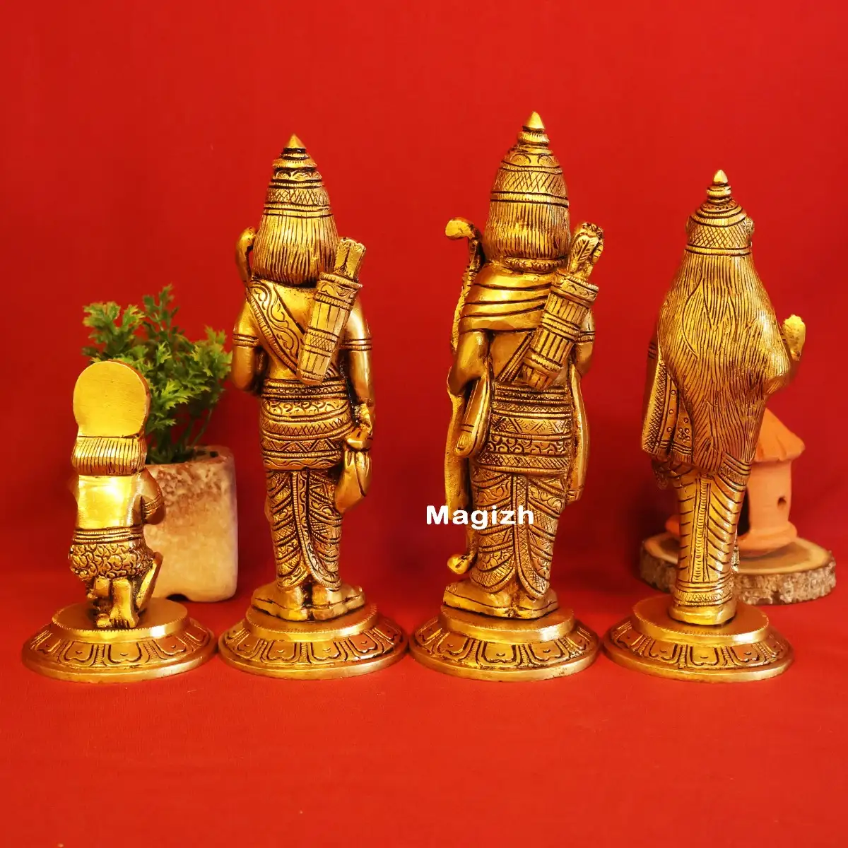Brass Ram Darbar 8 inches - image 3