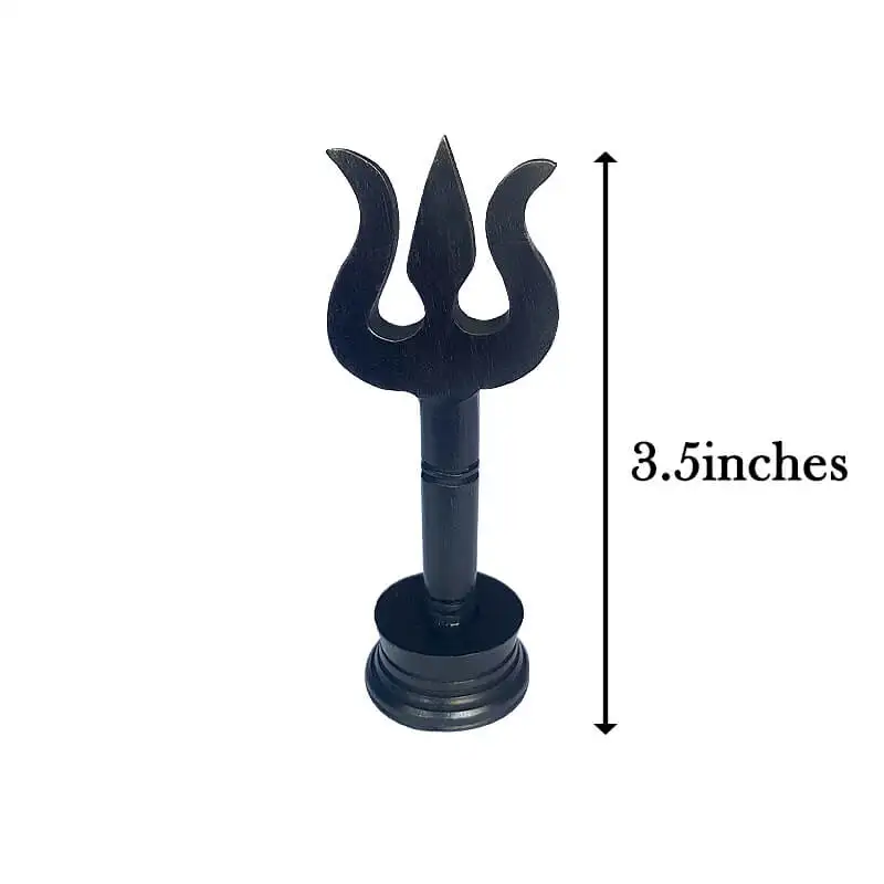 Original Karungali Ebony wood soolam 3 inches with stand - image 3