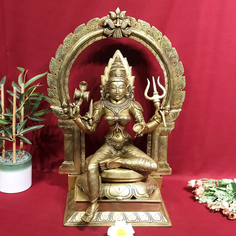20 inches Frame Brass Mariamman Idol SC - secondary