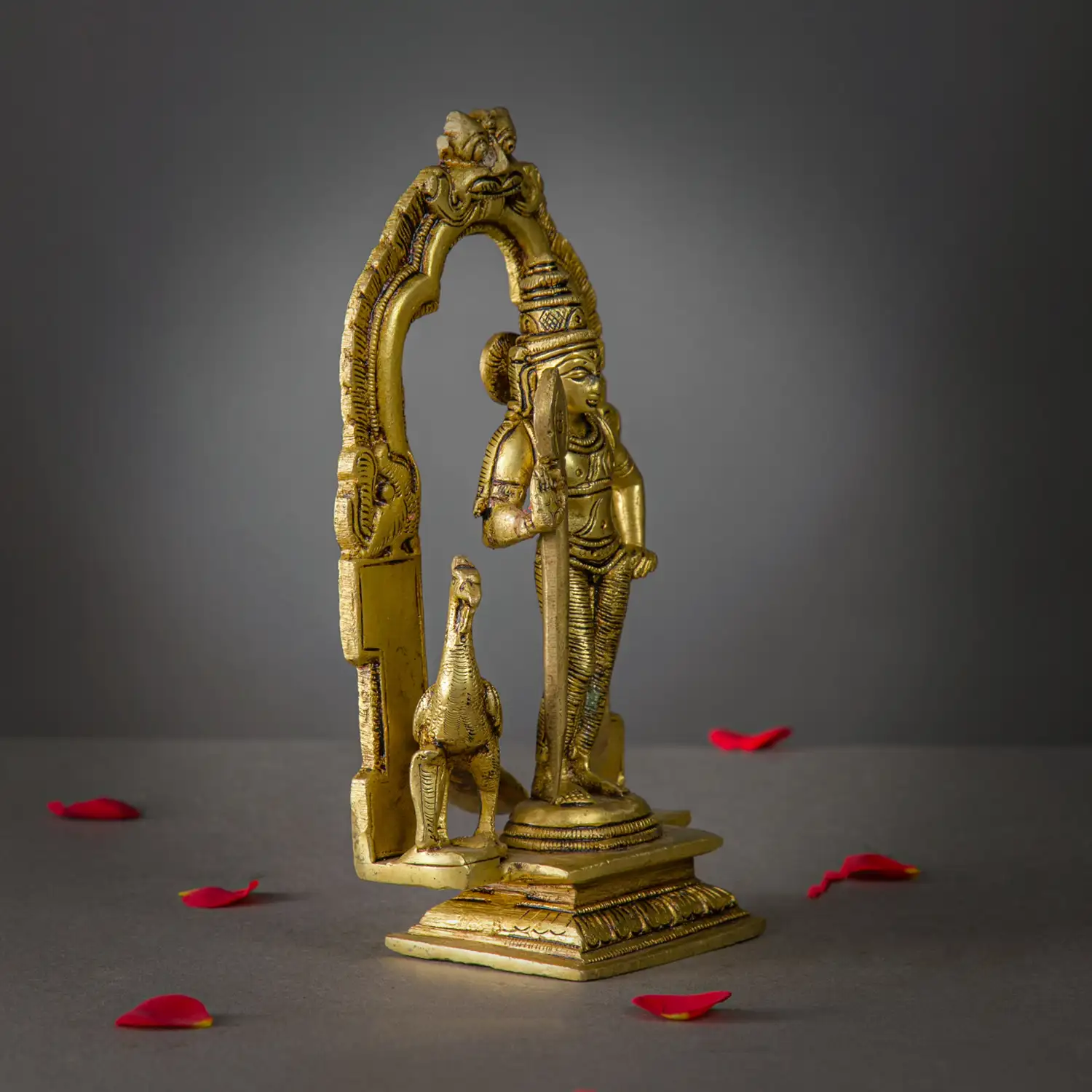 7 inches Frame Brass Murugan idol - secondary