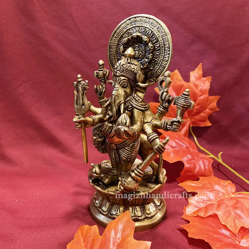 8 inches Kan Drishti Ganesha idol - secondary