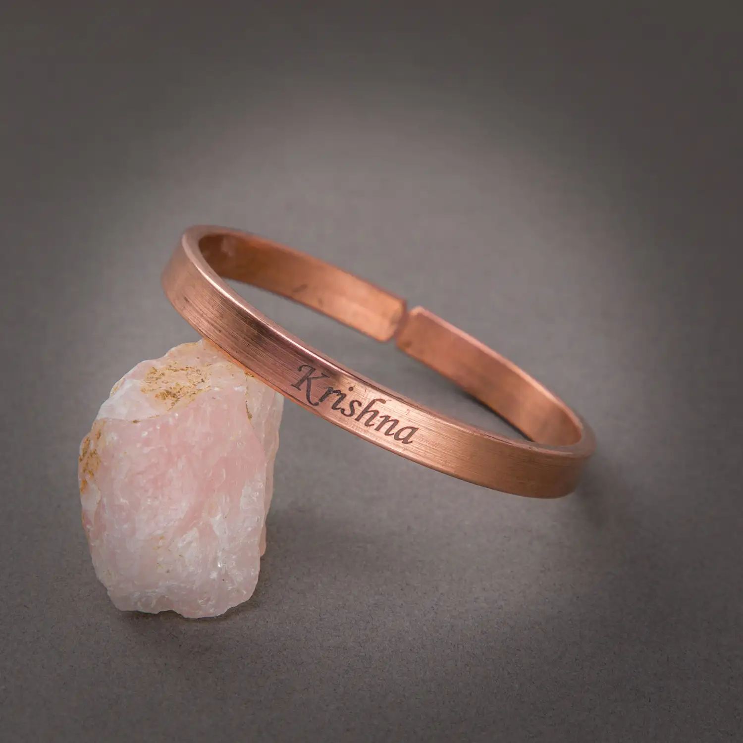 Customized heavy Copper Bracelet with your name - 8mm