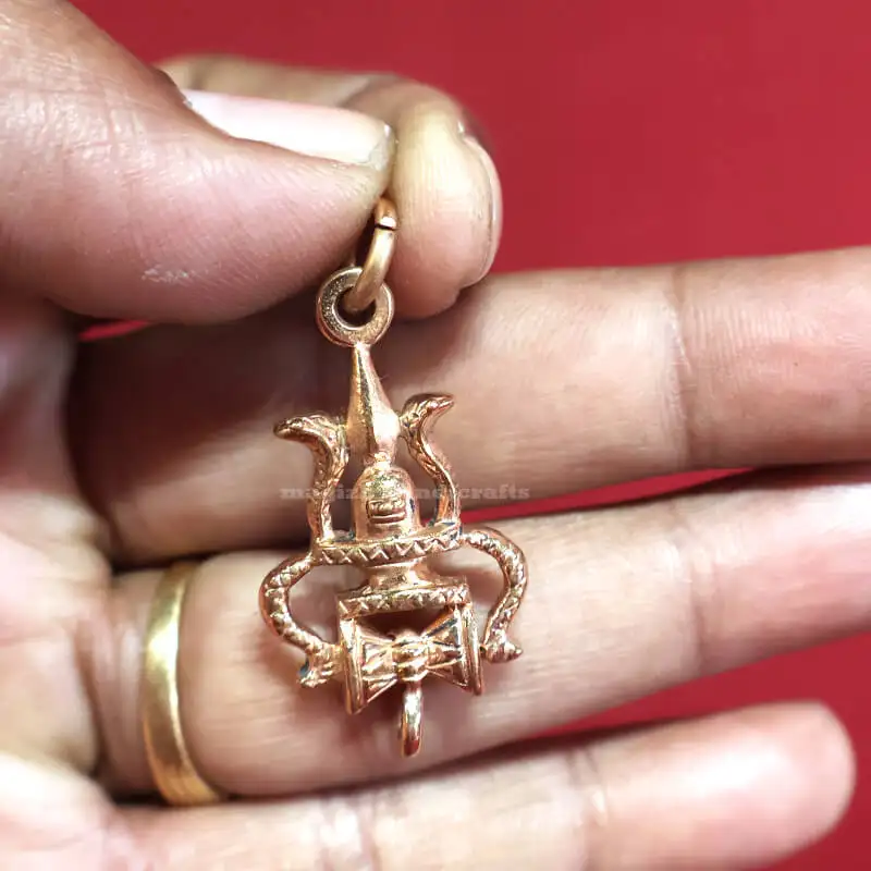Shivan Soolam Lingam Aimpon Pendant - secondary