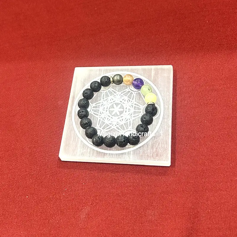 3" Selenite Crystal Charging Plate - secondary