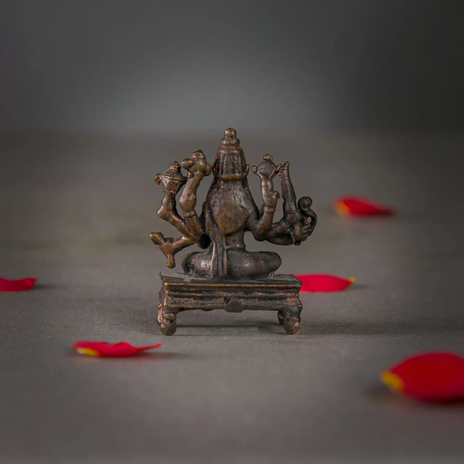 2 inches Copper Varahi amman 8 hands - image 3