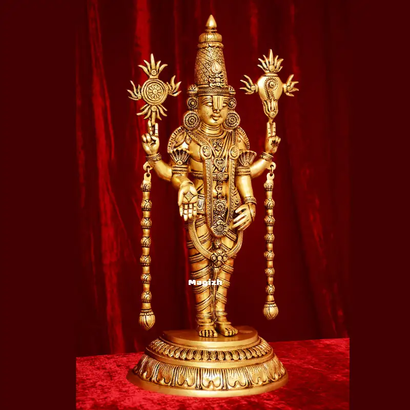 Brass Thirupathi Balaji idol - 23 inches - secondary