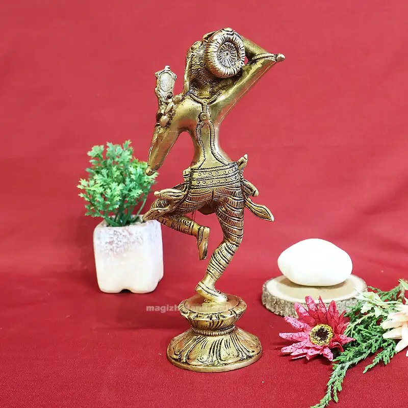 9 inches Brass Mirror lady SC