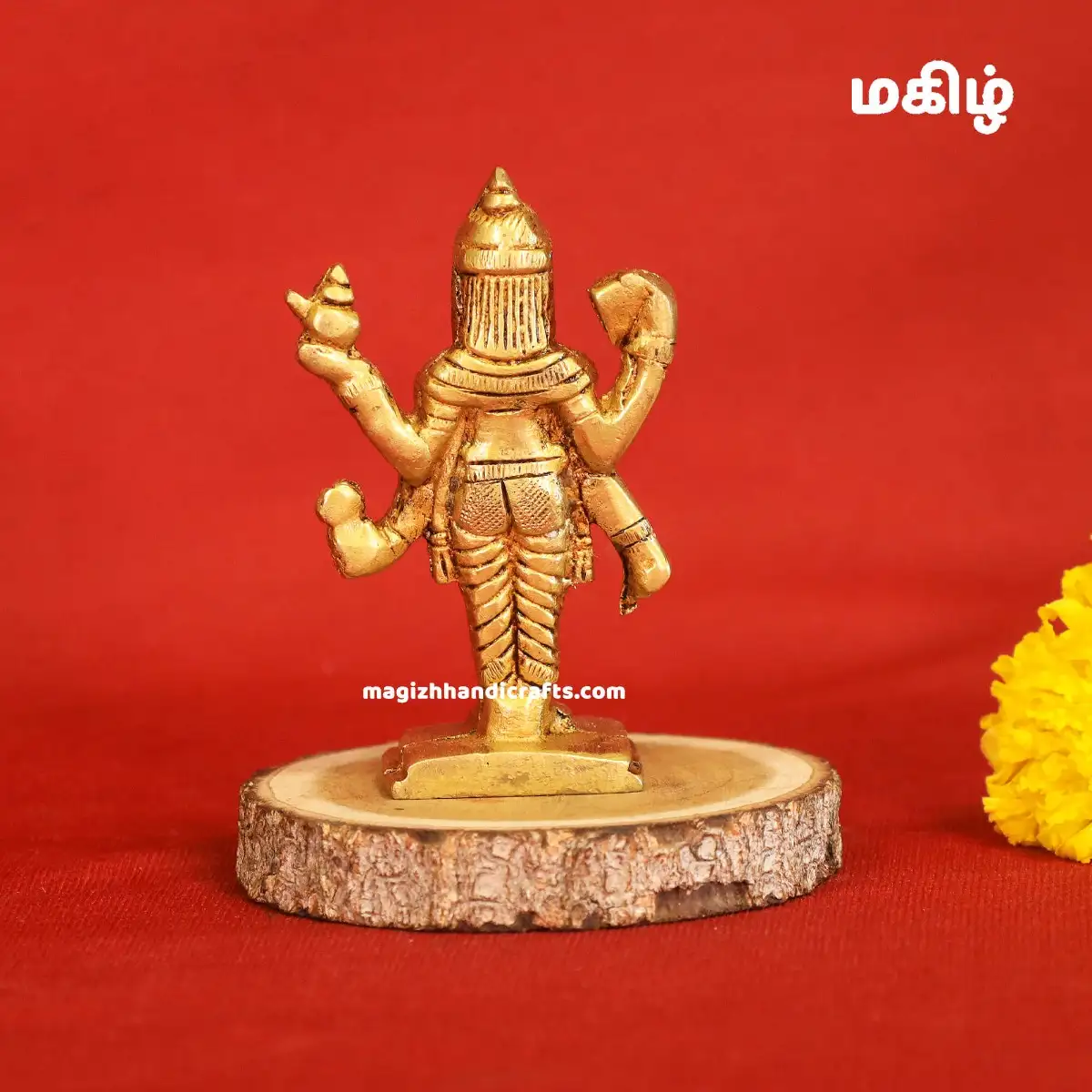 Brass Dhanvantri idol - 3 inches - image 3