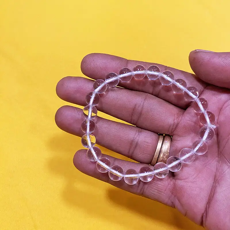 Divine Spadigam Crystal Bracelet - 8mm Beaded Elegance - image 3