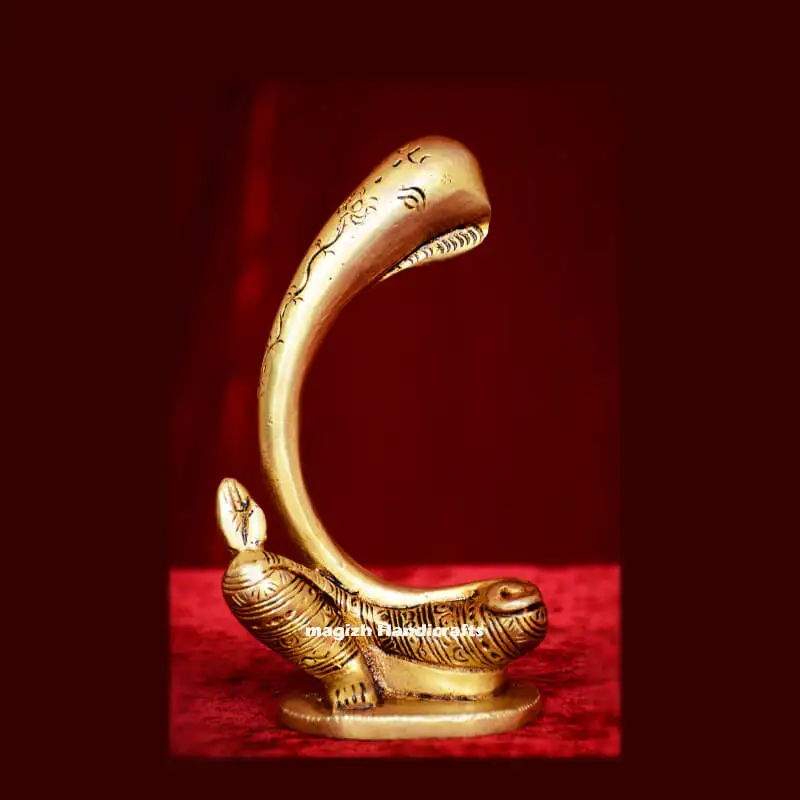 Brass Modern Ganesha side idol