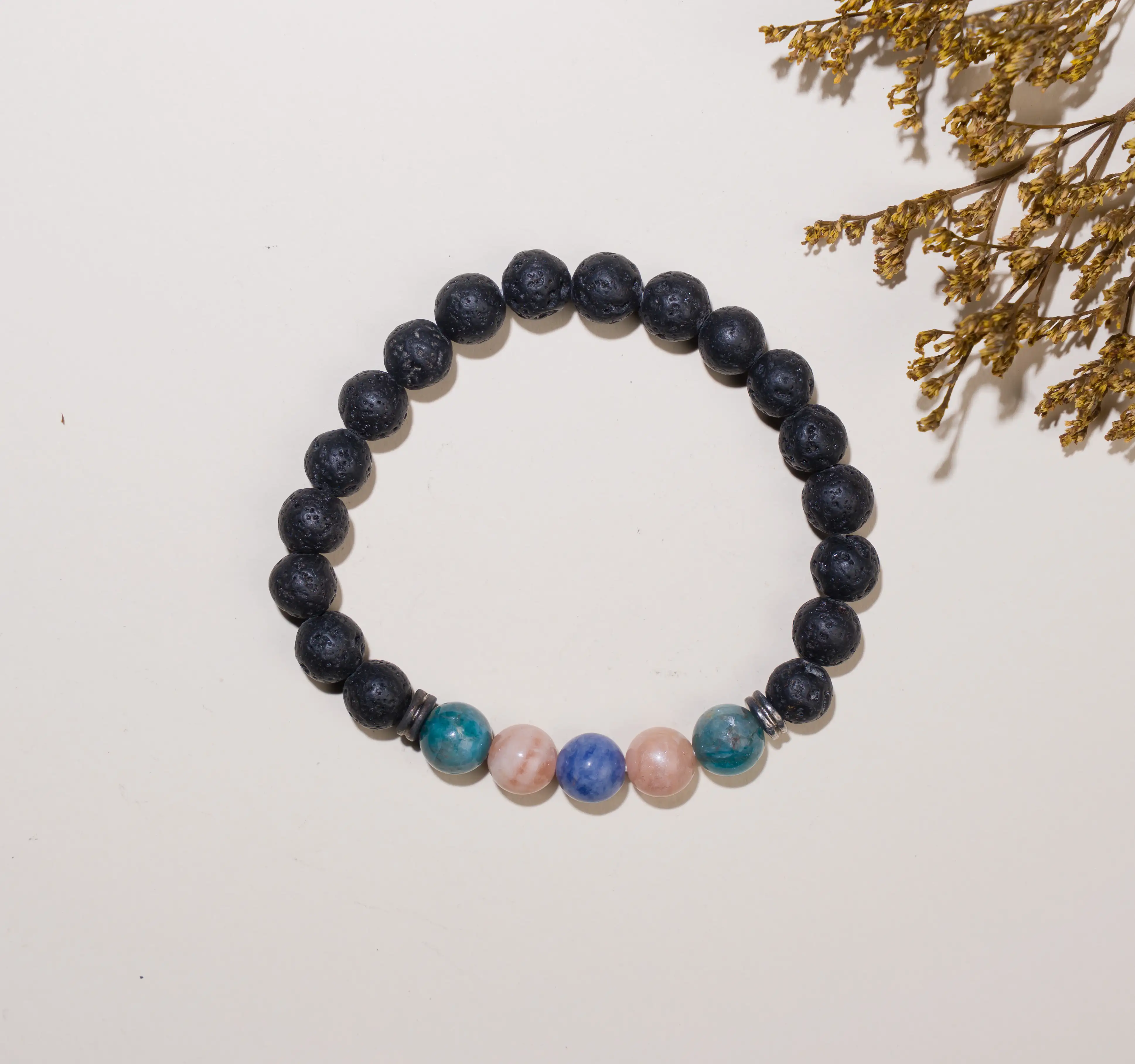 8mm Weight Loss Lava Crystal stone Bracelet - image 3