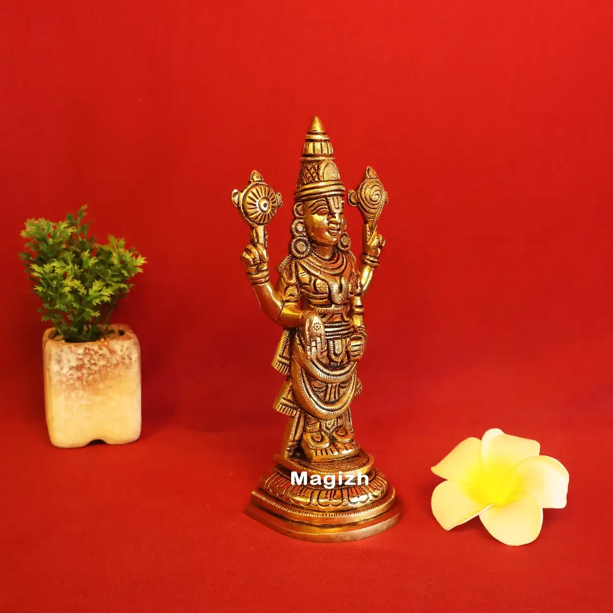 Brass Thirupathi Perumal idol 7.5 inches - secondary