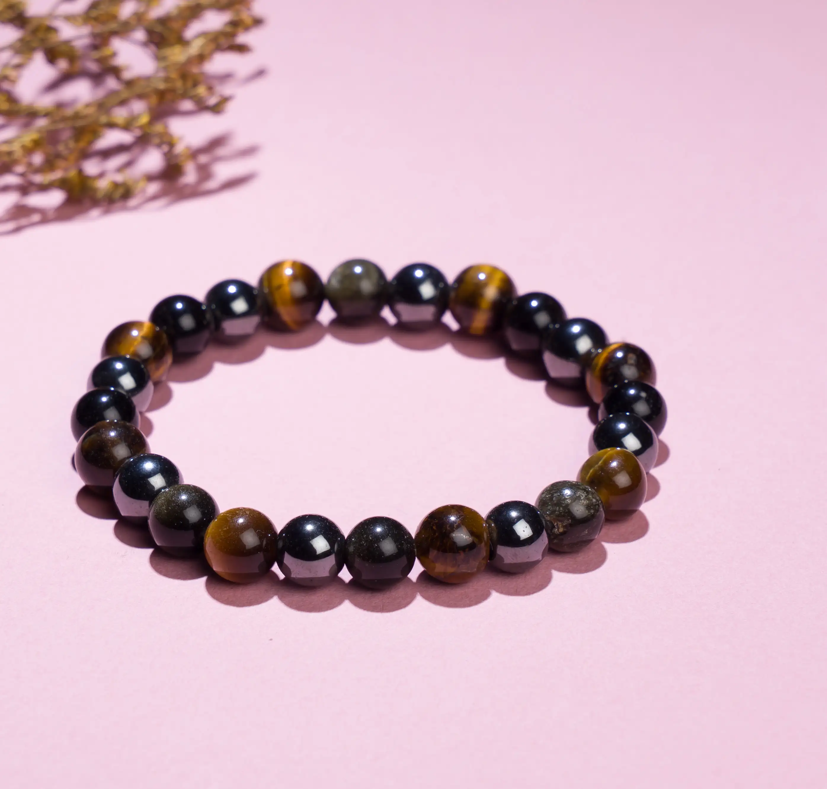 8mm Triple Protection Crystal stone Bracelet