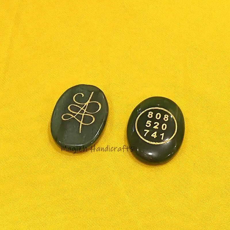 Green Jade Money Zibu coin - image 3