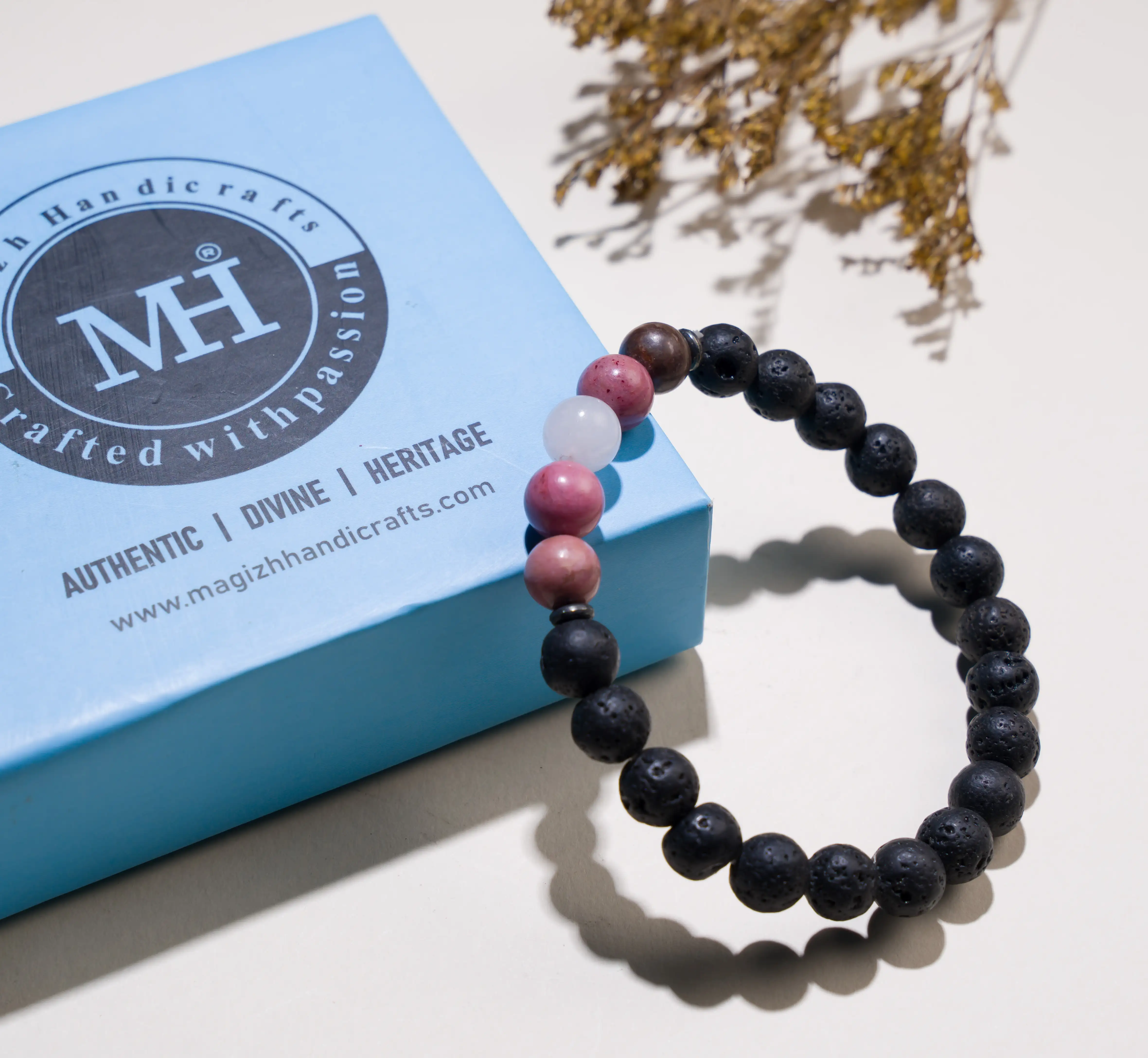 8mm Love Potion Lava Crystal stone Bracelet - image 3