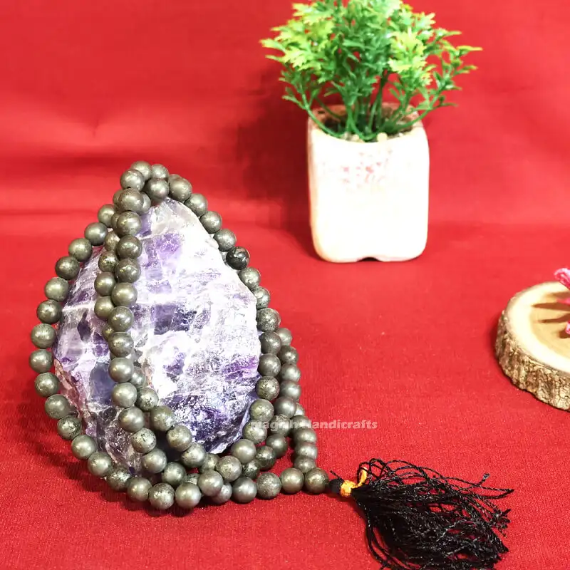 Pyrite crystal Stone mala (8 mm) - image 3