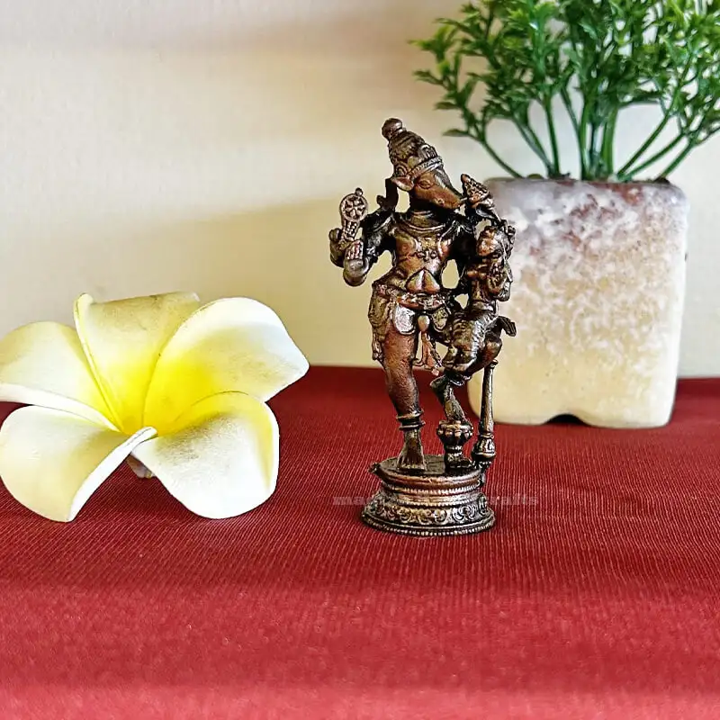 3 inches copper Lakshmi Varahar idol