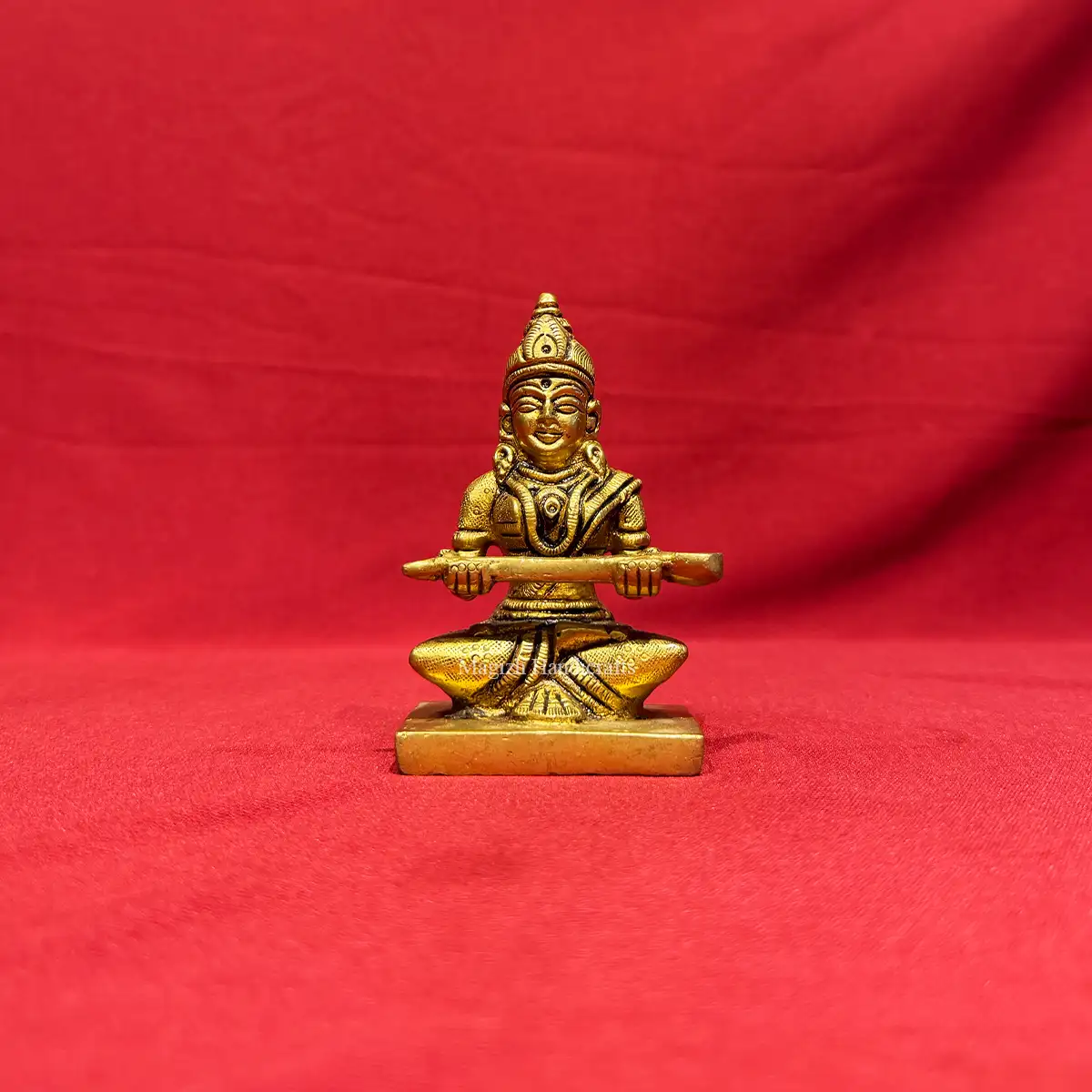 4 inches brass goddess Annapoorna statue - image 1