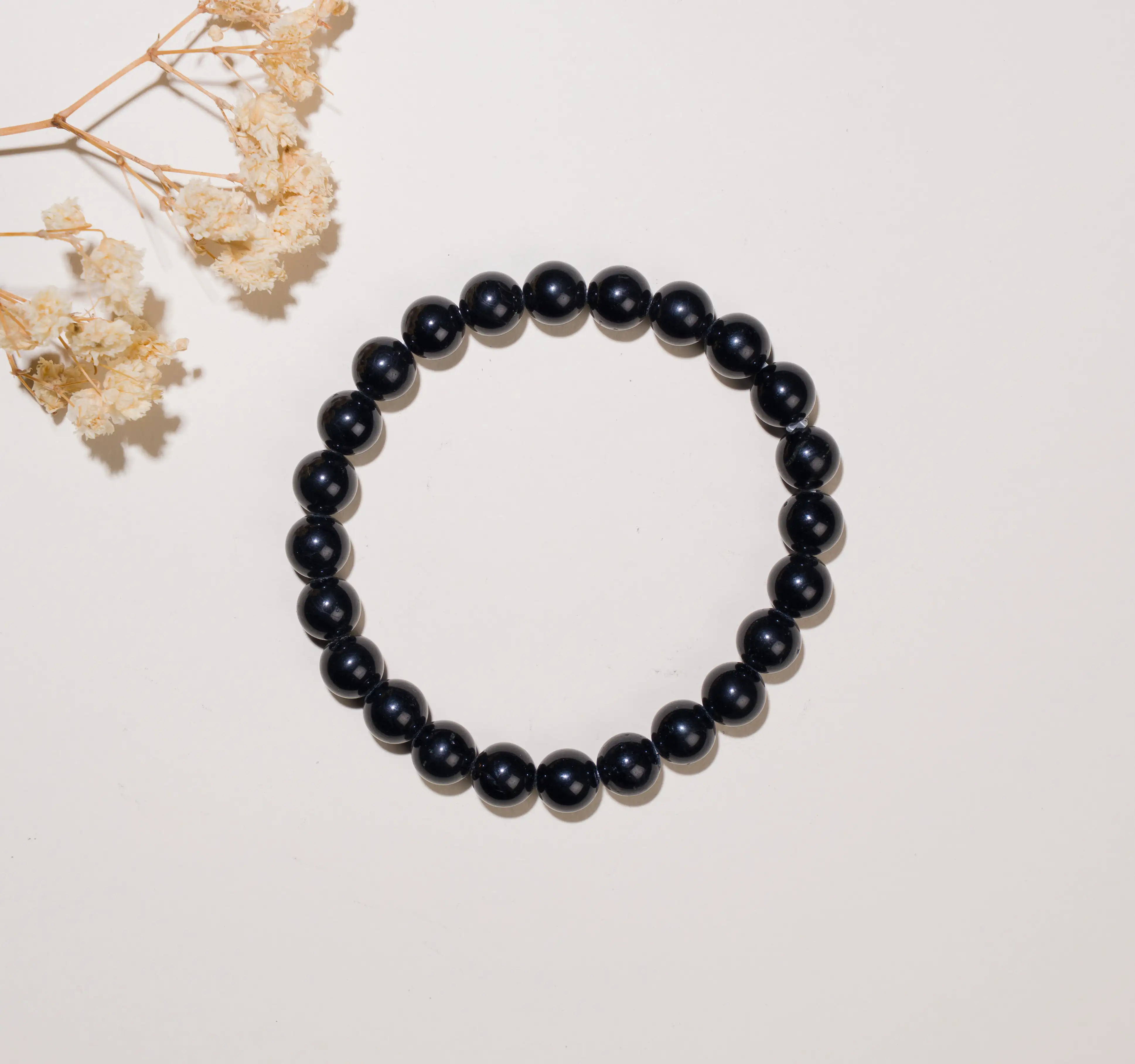 Black tourmaline Crystal Bracelet (8mm) - secondary