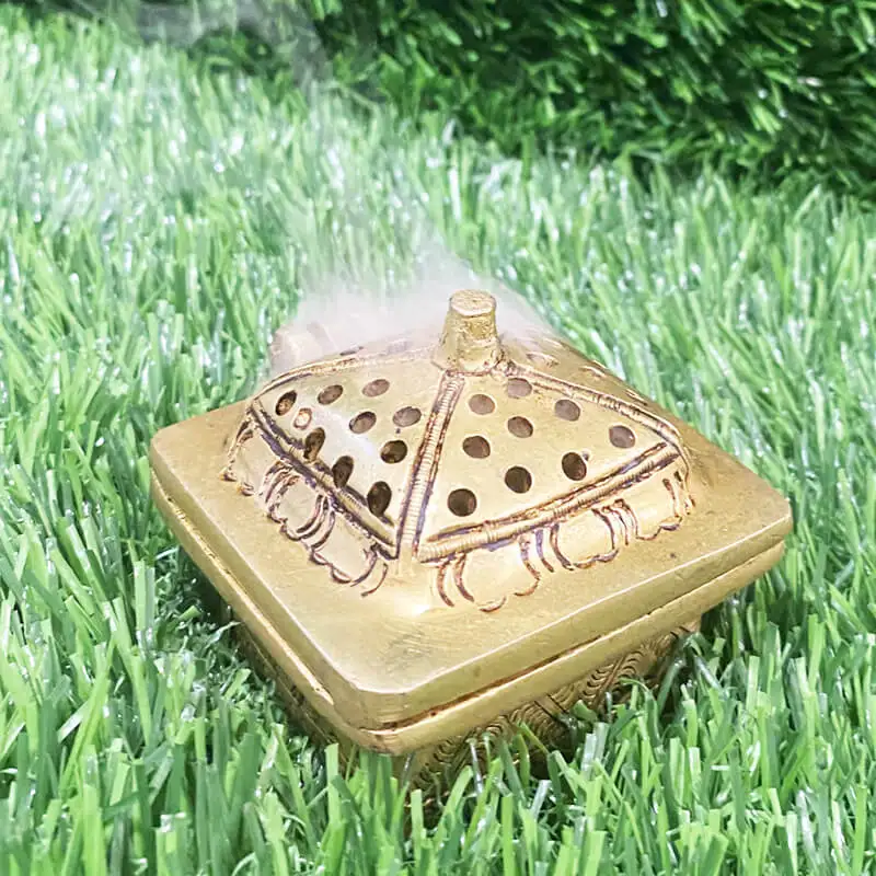 Brass small sambarani holder - image 6