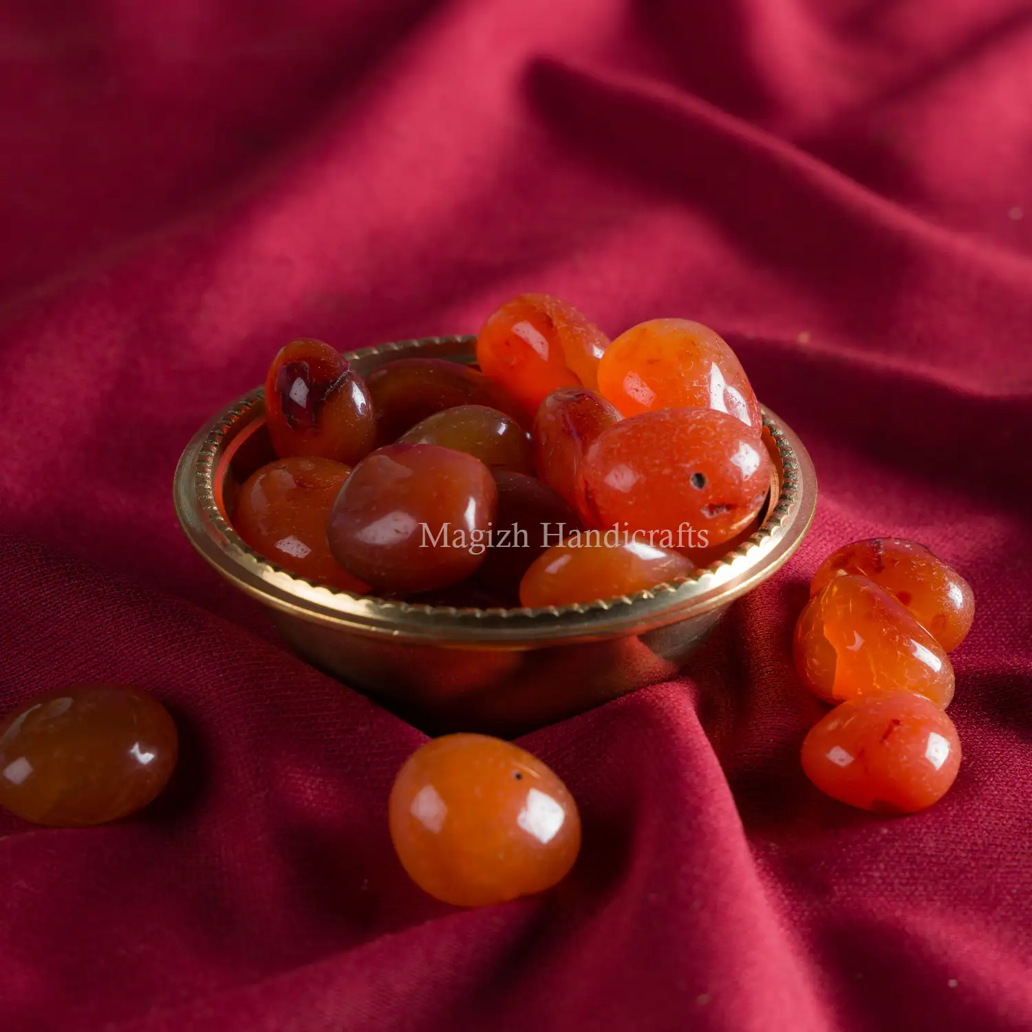 Carnelian crystal tumble stones - image 1