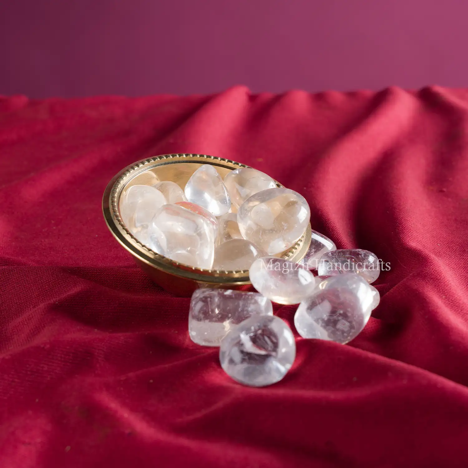 Clear crystal tumble stones - image 2