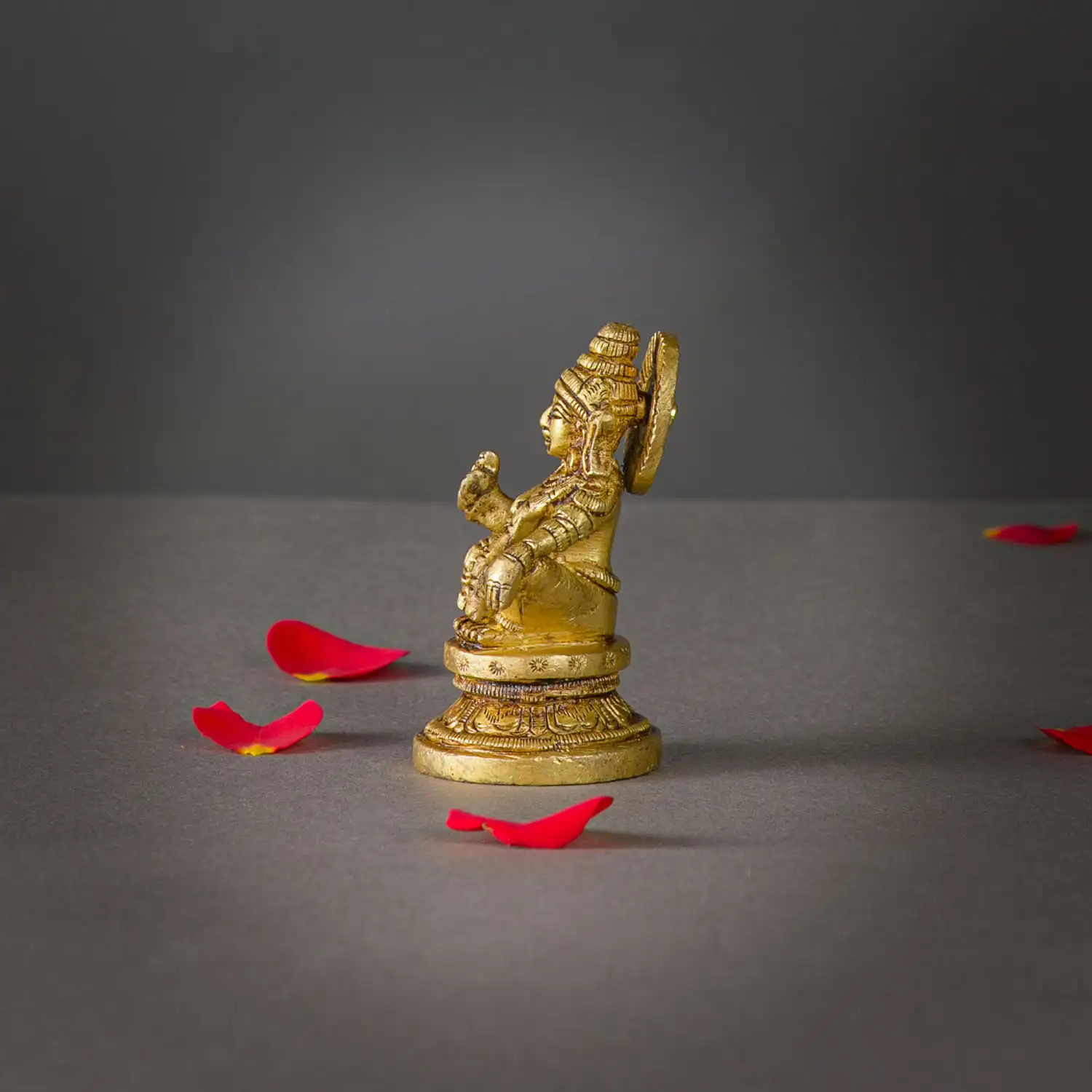 2.5 Inches Brass Ayyappan Idol - image 3