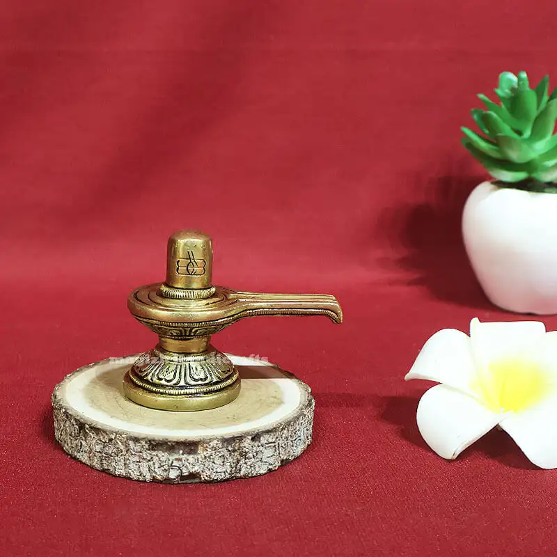 2 inches Brass Shiva Lingam idol SC