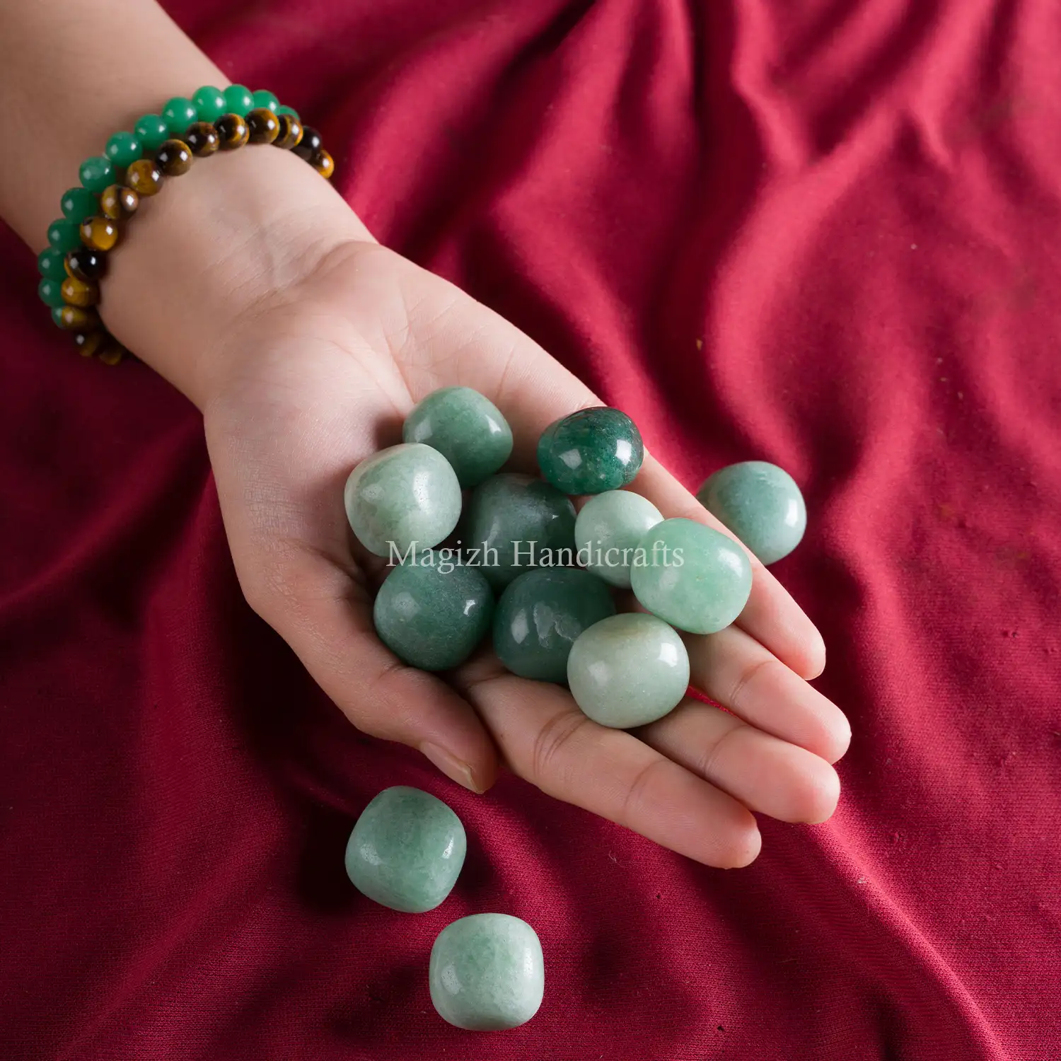 Green aventurine tumble stones - image 3