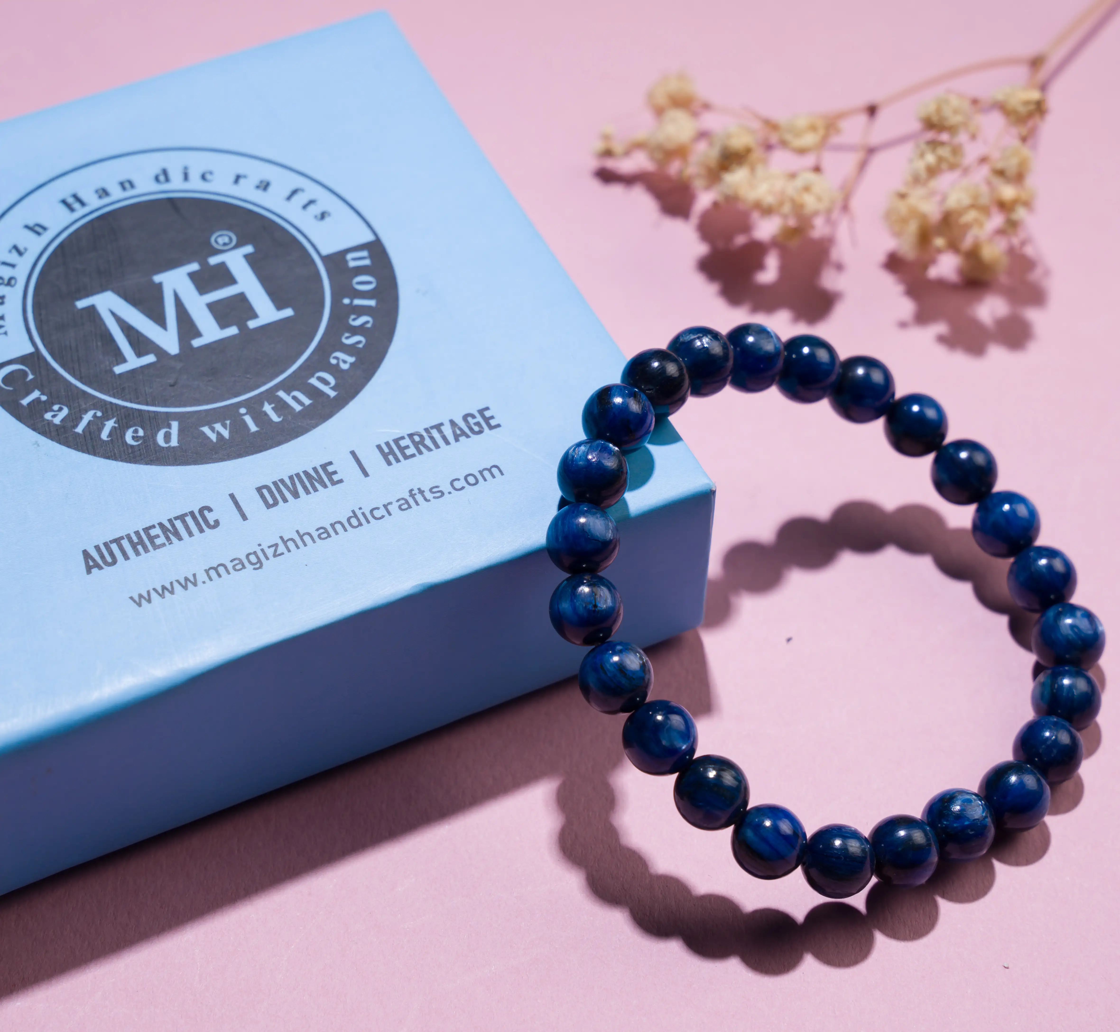 Blue Tiger eye Crystal Bracelet - image 3