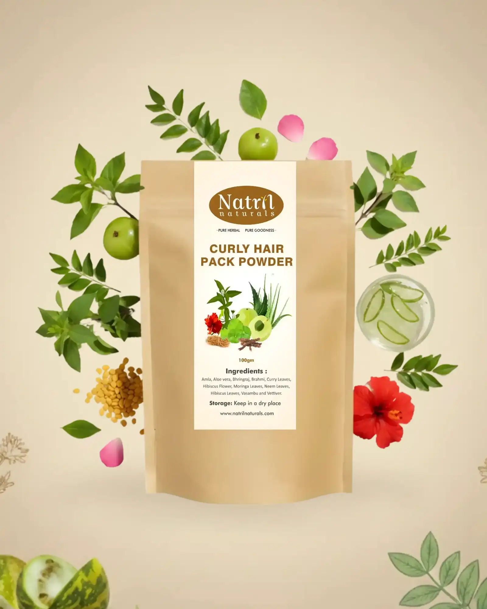 CURLY HAIR MASK POWDER(100g)