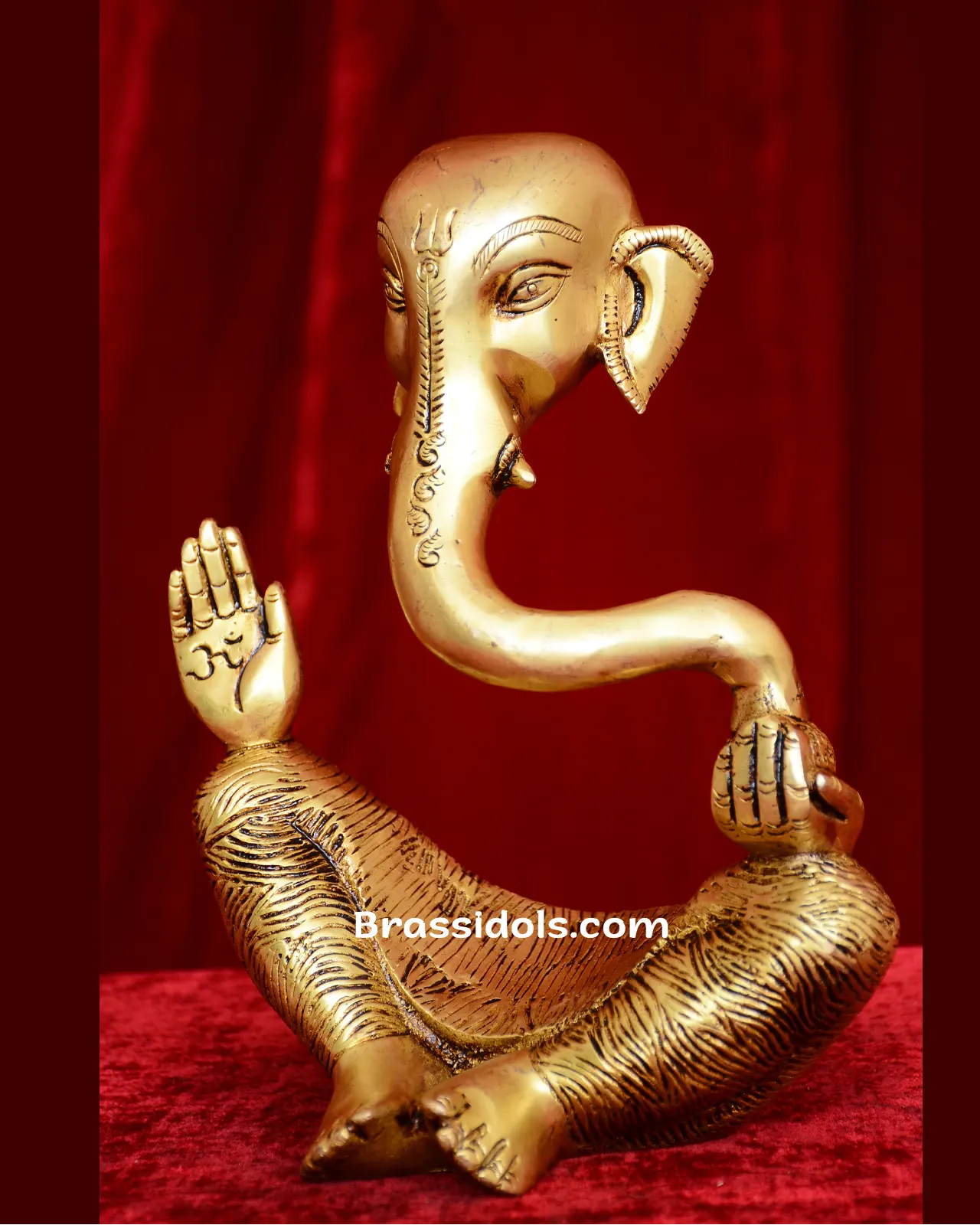Brass Modern ganesha idol - 9 inches - image 3