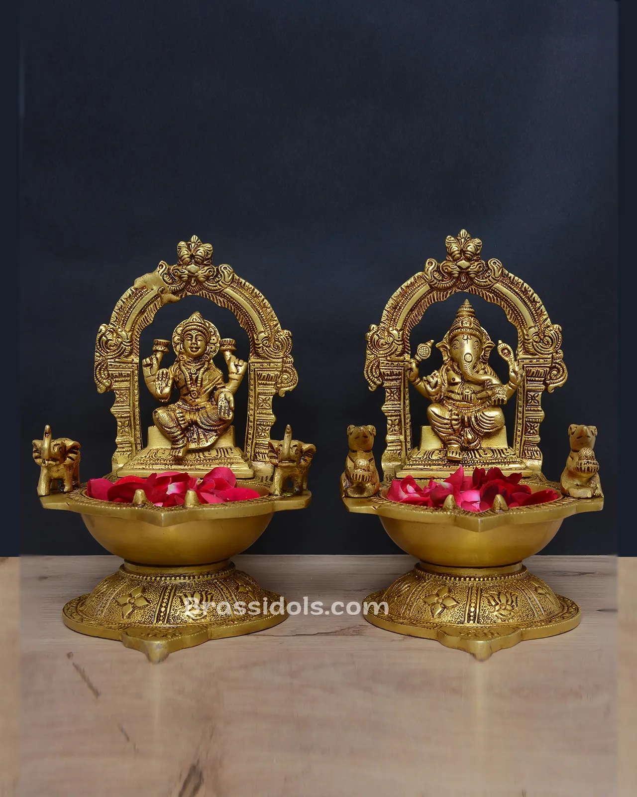 7 Inches Brass Swing Radha Krishna Idol