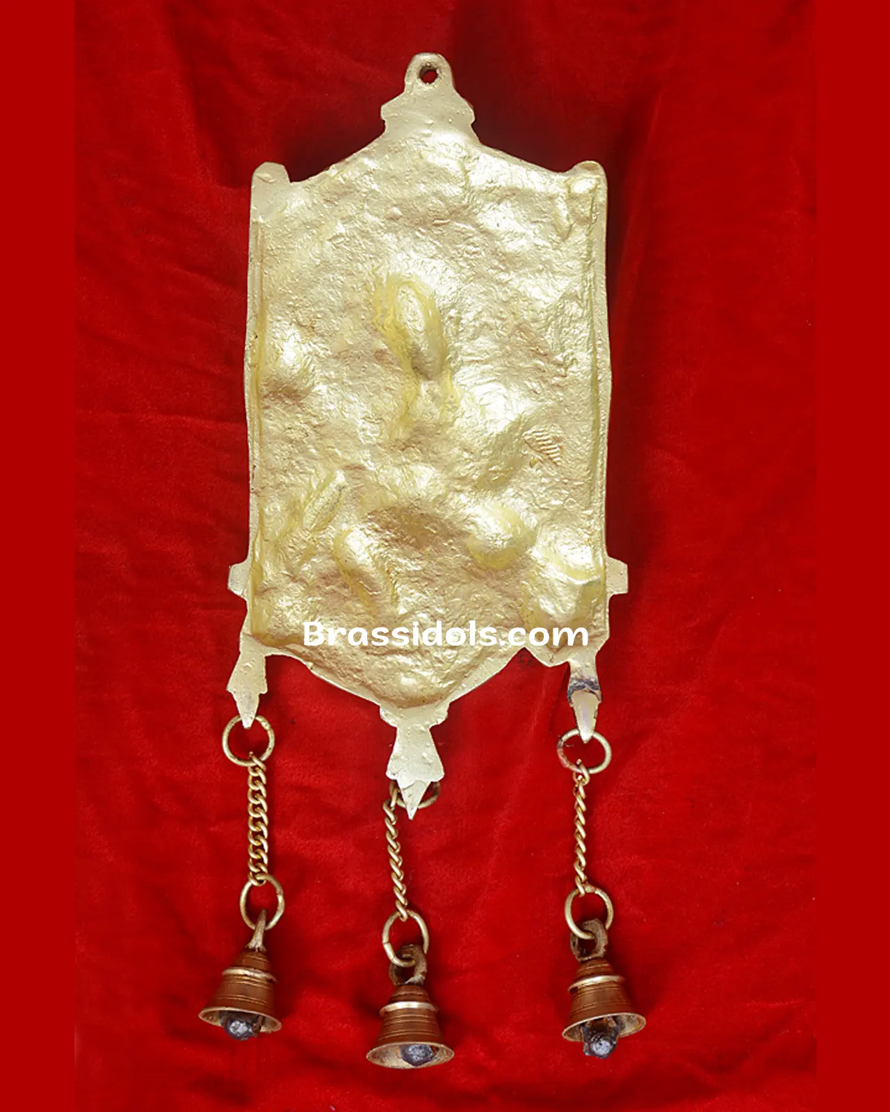 Brass Ganesha Door Hanging with Bells- 13 inches - image 4