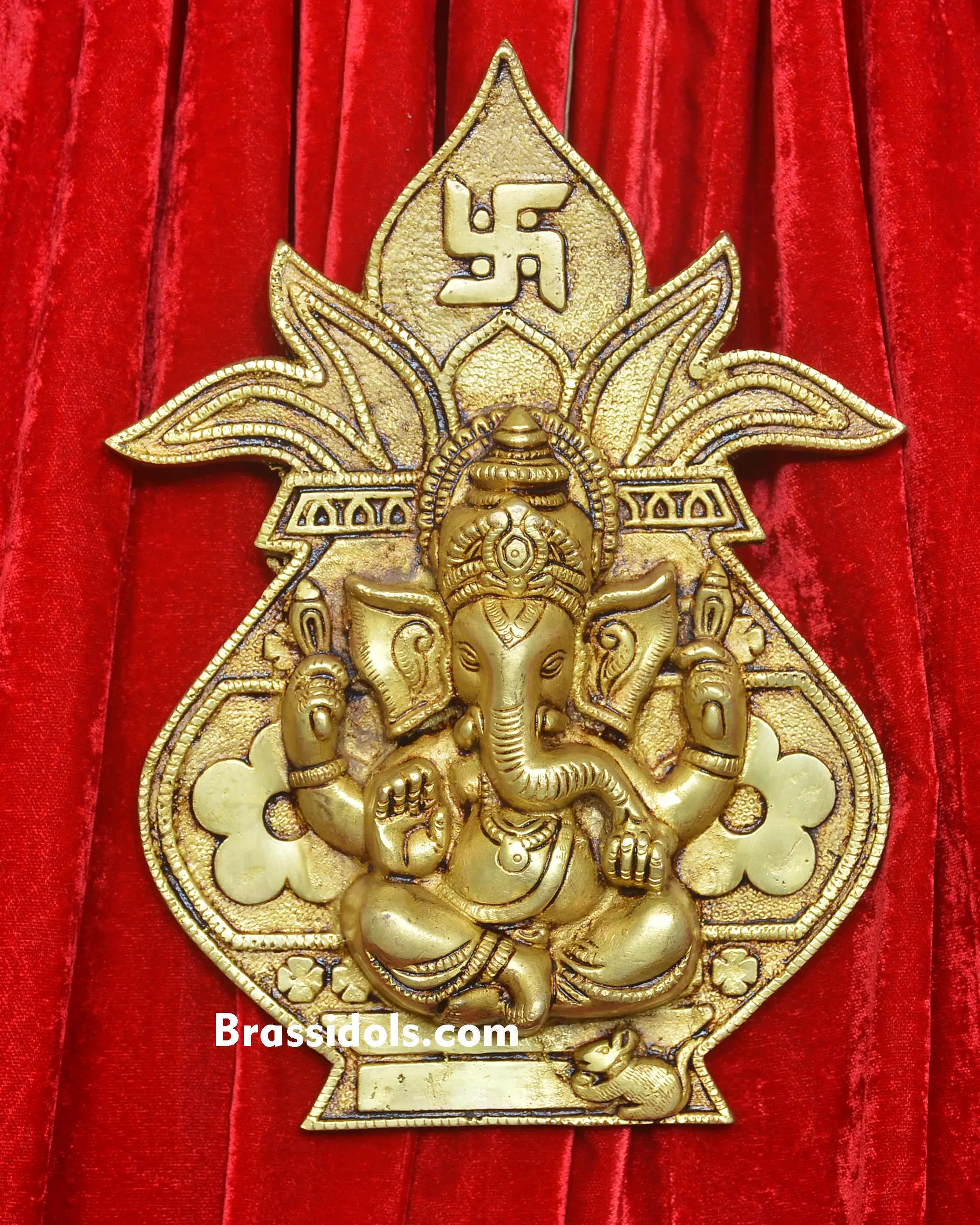 BRASS HANGING GANESH KALASH - image 3