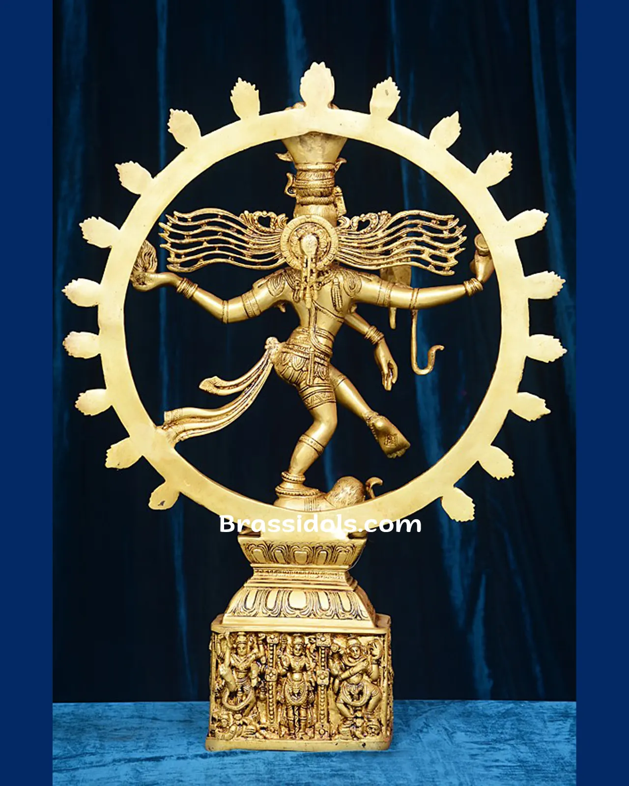 Mystical Thillai Ananda Tandava Nataraja Brass Idol - 23 Inches - image 5